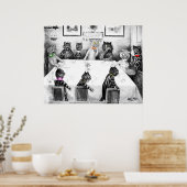 Cats Christmas Catastax by Louis Wain ポスター (キッチン)