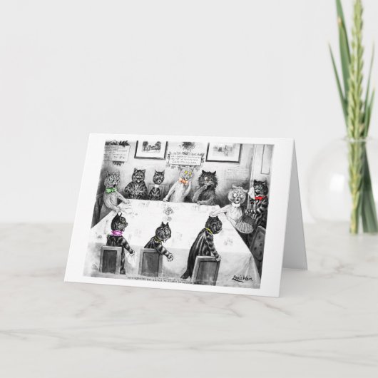 Cats Christmas Catastrosude Card by Louis Wain シーズンカード (正面)