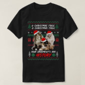 Cats Christmas Funny Ornaments Norwegian Forest Ca Tシャツ (デザイン正面)