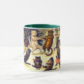 Cat's Christmas Party, Louis Wain マグカップ (中央)