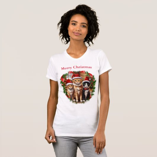 Cats Christmas Tシャツ (正面フル)