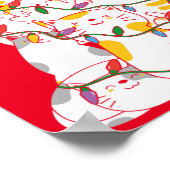 Cats Christmas Tree Funny Cats Christmas ポスター (角)