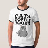 CATS COFFEE BOOKS Tシャツ (正面)