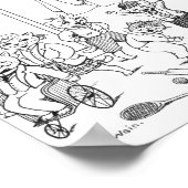 Cats (Coloring  Picture), Louis Wain ポスター (角)