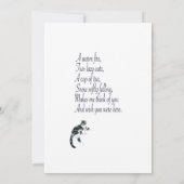 Cats Cozy Scene Blank Note Card サンキューカード (裏面)