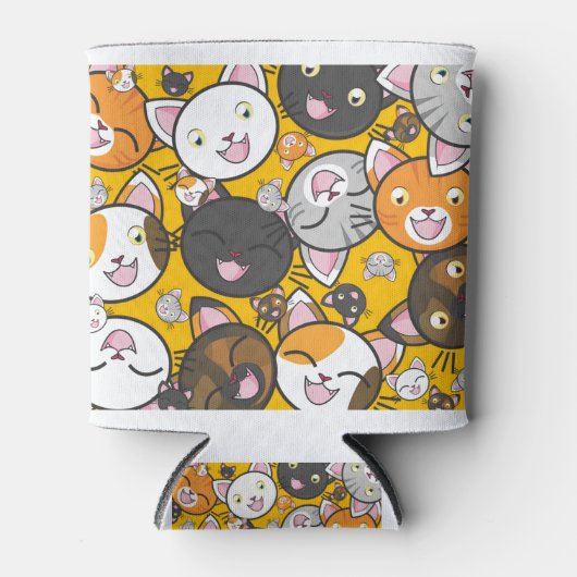 Cats Cute Kitty Kitties Kitten Adorable Feline 缶クーラー (正面)