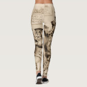 Cats Decorating Christmas Tree by Louis Wain レギンス (裏面)