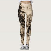 Cats Decorating Christmas Tree by Louis Wain レギンス (正面)