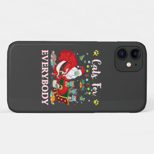 Cats Everybody Christmas Case-Mate iPhoneケース (裏面(横))