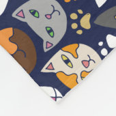 Cats Everywhere Cat Person フリースブランケット (角)
