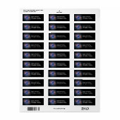 Cat's Eye Nebula NGC 6543球状バブルアドレス ラベル (フルシート)