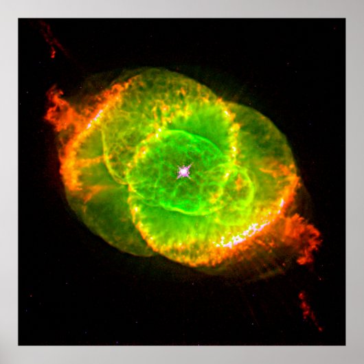 Cat's Eye Nebula NGC 6543 Optical Dying Star ポスター (正面)