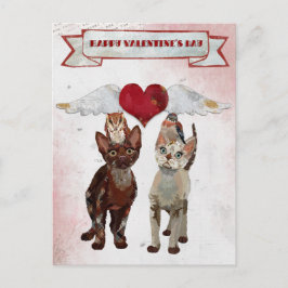 CATS & FEATHER VALENTINEのポストカード シーズンポストカード
