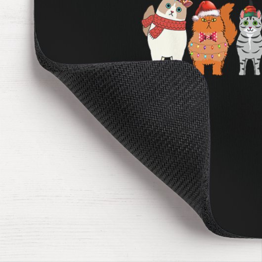 Cats For Everybodyクリスマス猫おもしろいクリスマス女性 マウスパッド (コーナー)