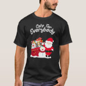 Cats For Everybody Cat Christmas Pajama Santa Ugly Tシャツ (正面)