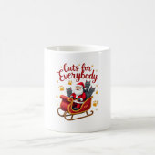 Cats For Everybody Cat Christmas Ugly Christmas Lo コーヒーマグカップ (中央)