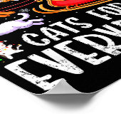 Cats For Everybody Christmas Cat Funny Xmas Men Wo ポスター (角)