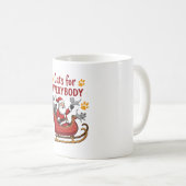 Cats For Everybody Christmas Cat Funny Xmas Women  コーヒーマグカップ (正面右)