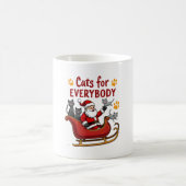 Cats For Everybody Christmas Cat Funny Xmas Women  コーヒーマグカップ (中央)