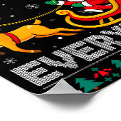 Cats For Everybody Christmas Cat Funny Xmas Women  ポスター (角)