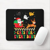 Cats For Everybody Christmas Cat Funny Xmas Women マウスパッド (マウス)