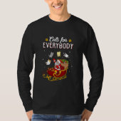 Cats For Everybody Christmas Cat Lover  Tシャツ (正面)