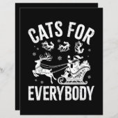 Cats For Everybody Funny Christmas Santa Cat Lover (正面/裏面)