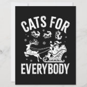 Cats For Everybody Funny Christmas Santa Cat Lover (裏面)