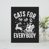 Cats For Everybody Funny Christmas Santa Cat Lover (スタンド正面)