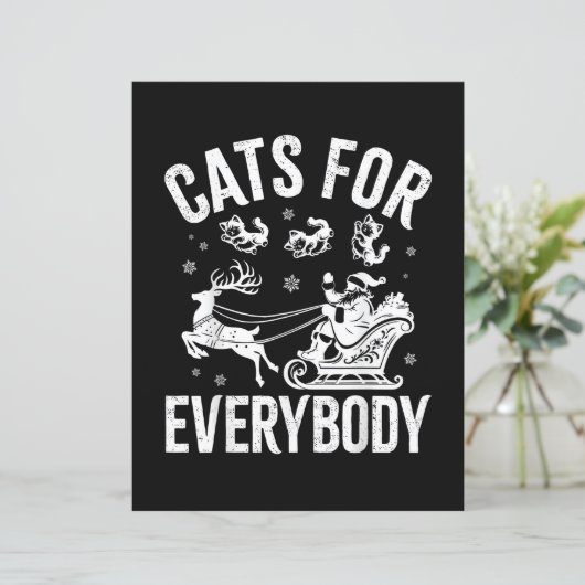 Cats For Everybody Funny Christmas Santa Cat Lover (スタンド正面)