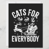 Cats For Everybody Funny Christmas Santa Cat Lover (正面)