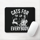 Cats For Everybody Funny Christmas Santa Cat Lover マウスパッド (マウス)