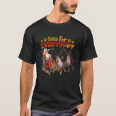 Cats For Everybody Ugly Christmas Cat Catmas Santa Tシャツ (正面)