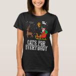 Cats For Everyone Santa Christmas PJsクリスマス女性 Tシャツ<br><div class="desc">Cats For Everyone Santa Christmas PJsクリスマス女性</div>