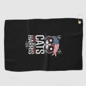 Cats for Harris 2024 – カマラハリス社長 ゴルフタオル (横)