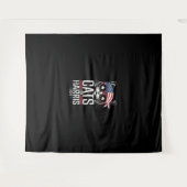 Cats for Harris 2024 – カマラハリス社長 タペストリー (正面(横))