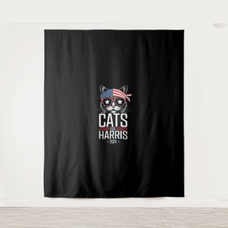 Cats for Harris 2024 – カマラハリス社長 タペストリー