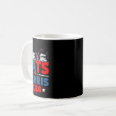 Cats For Harris 2024 - Kamala Harris Halloween Men コーヒーマグカップ (正面左)