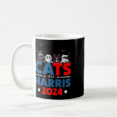 Cats For Harris 2024 - Kamala Harris Halloween Men コーヒーマグカップ (左)
