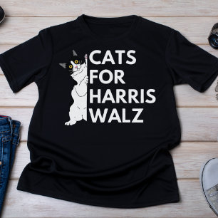 Cats for Harris Walz 2024キャンペーン Tシャツ