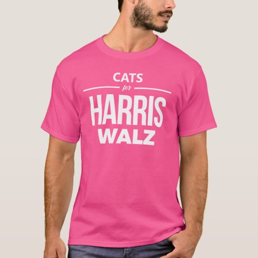 Cats for Harris Walz Tシャツ (正面)