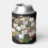 Cats for Palestine – Kawaii Cats for Justice 缶クーラー (缶正面)