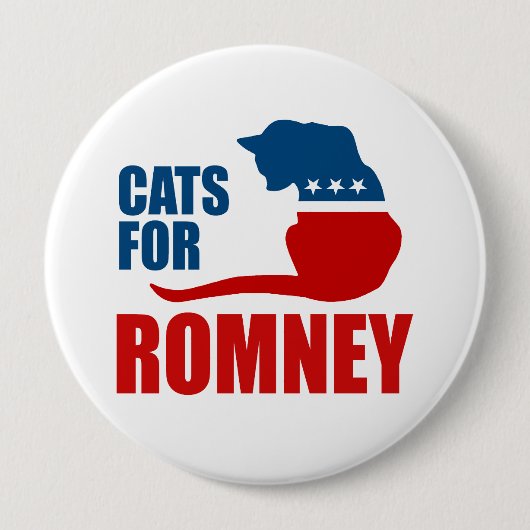 CATS FOR ROMNEY.png 缶バッジ (正面)