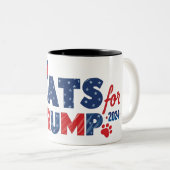 Cats for Trump Coffee Mug 2024 ツートーンマグカップ (正面右)