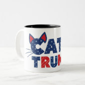 Cats for Trump Coffee Mug 2024 ツートーンマグカップ (正面左)
