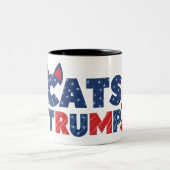 Cats for Trump Coffee Mug 2024 ツートーンマグカップ (中央)