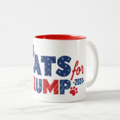 Cats for Trump Coffee Mug 2024 ツートーンマグカップ (正面右)