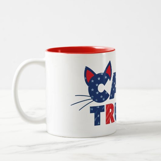 Cats for Trump Coffee Mug 2024 ツートーンマグカップ (左)