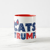 Cats for Trump Coffee Mug 2024 ツートーンマグカップ (中央)