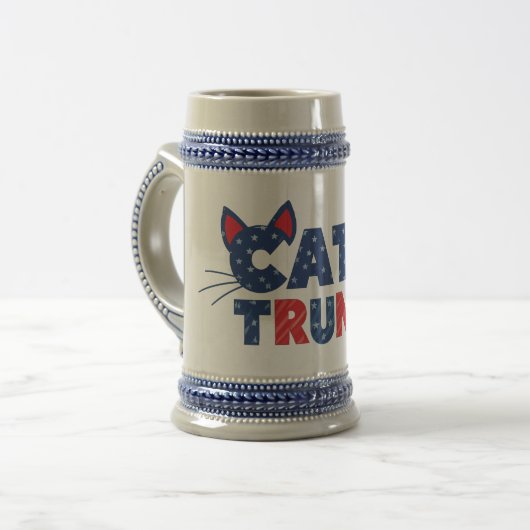 Cats for Trump Mag 2024 ビールジョッキ (正面左)